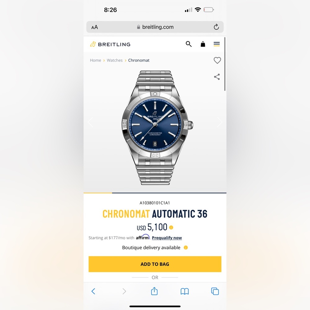 Breitling men’s watch
